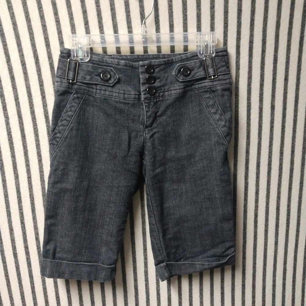 Dress denim shorts